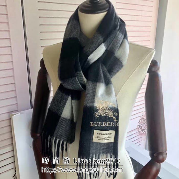 BURBERRY巴寶莉頂級品質 巴家經典格子圍巾 男女同款 LLWJ6145